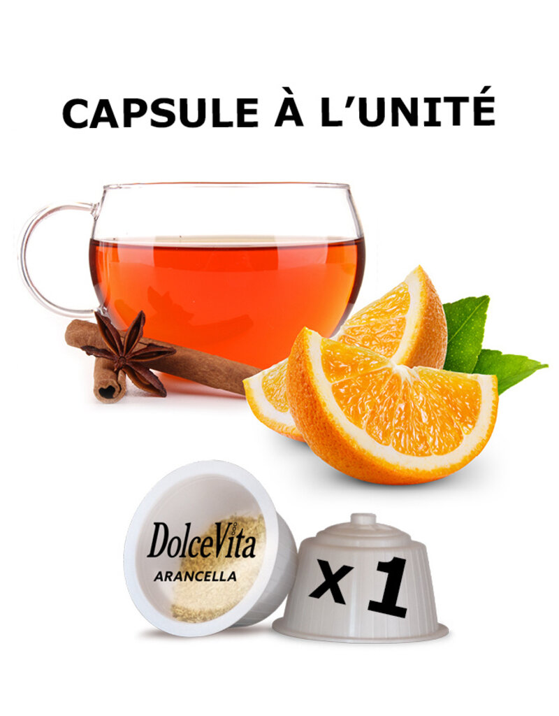 DolceVita 1 capsule DOLCE GUSTO - ARANCELLA (Tisane orange et cannelle) - à l'unité DOLCE VITA