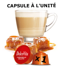 DolceVita 1 capsule DOLCE GUSTO - CARAMEL SALATO (Caramel salé) - à l’unité