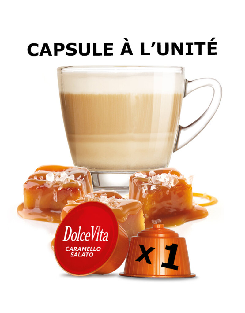 DolceVita 1 capsule DOLCE GUSTO - CARAMEL SALATO (Caramel salé) - à l’unité