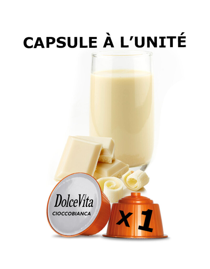 DolceVita 1 capsule DOLCE GUSTO - CIOCCOLATA BIANCA (Chocolat blanc) - à l’unité