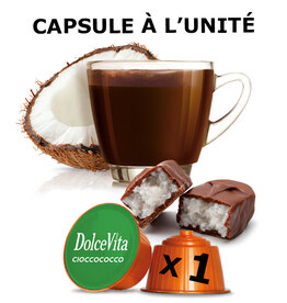 DolceVita 1 capsule DOLCE GUSTO - CIOCCOCOCCO (Chocolat coco - Bounty) - à l’unité
