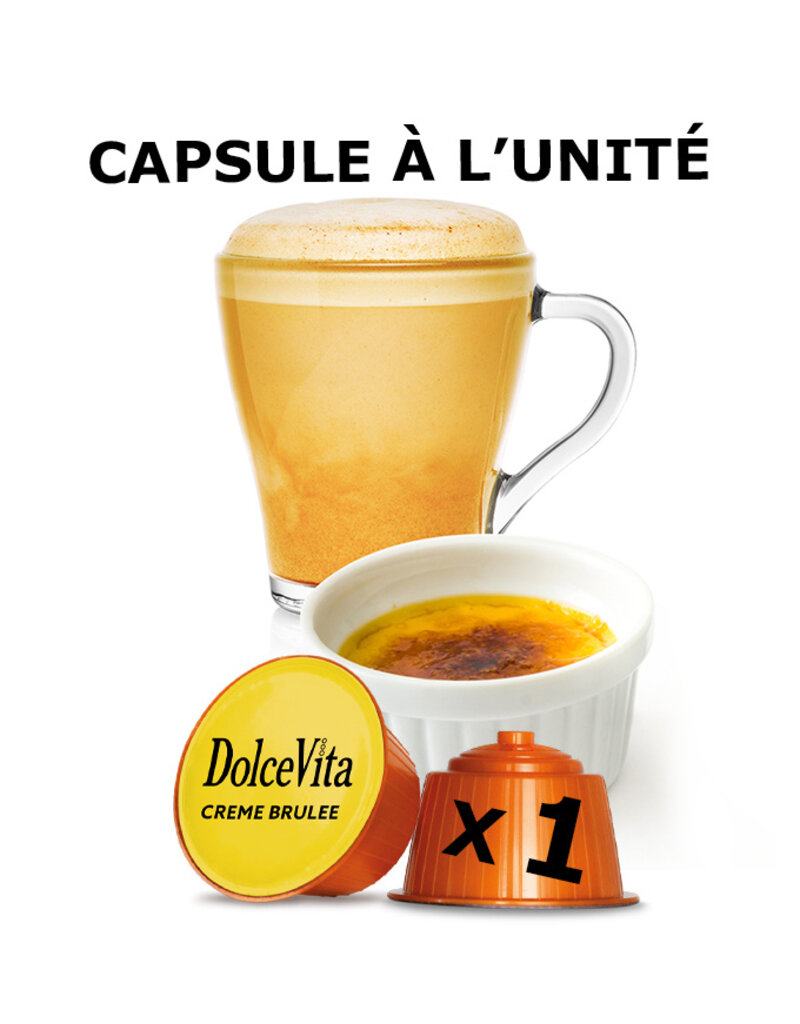 DolceVita 1 capsule DOLCE GUSTO - CRÈME BRULÉE - à l’unité DOLCE VITA