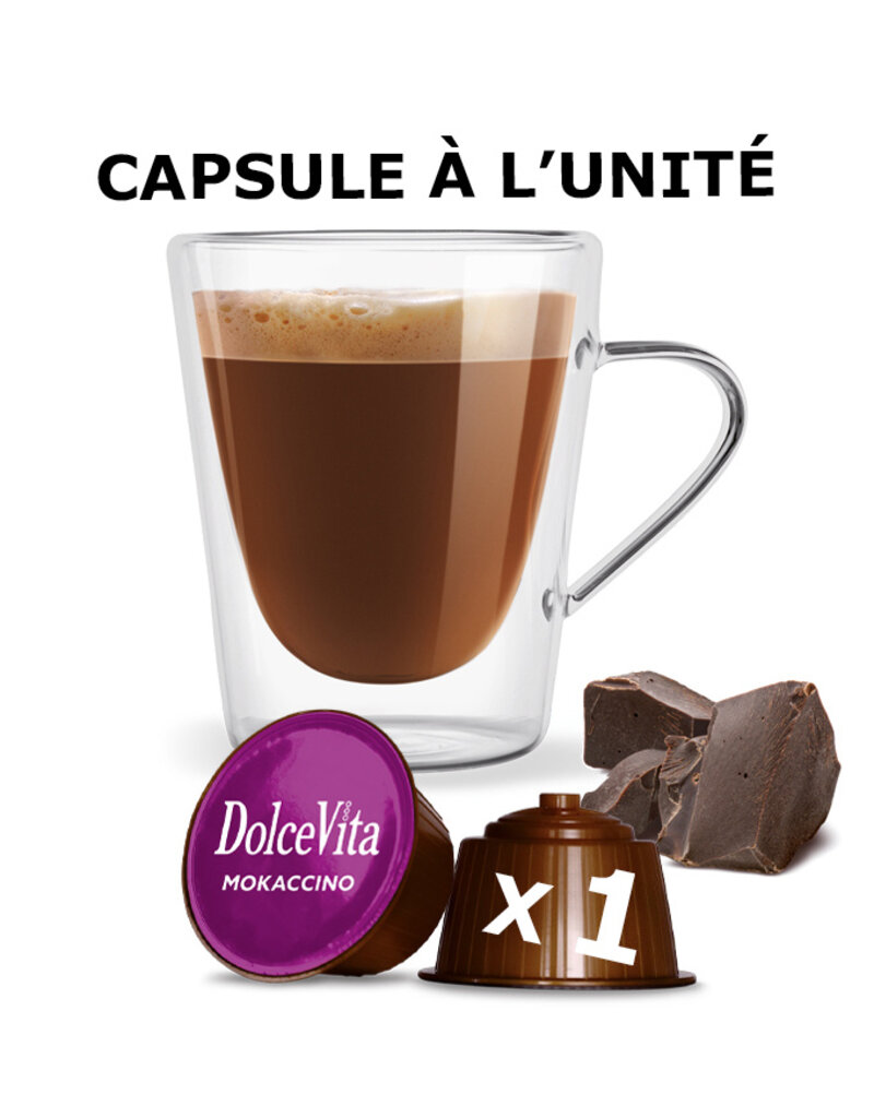 DolceVita 1 capsule DOLCE GUSTO - MOKACCINO (Café cacao) - à l’unité