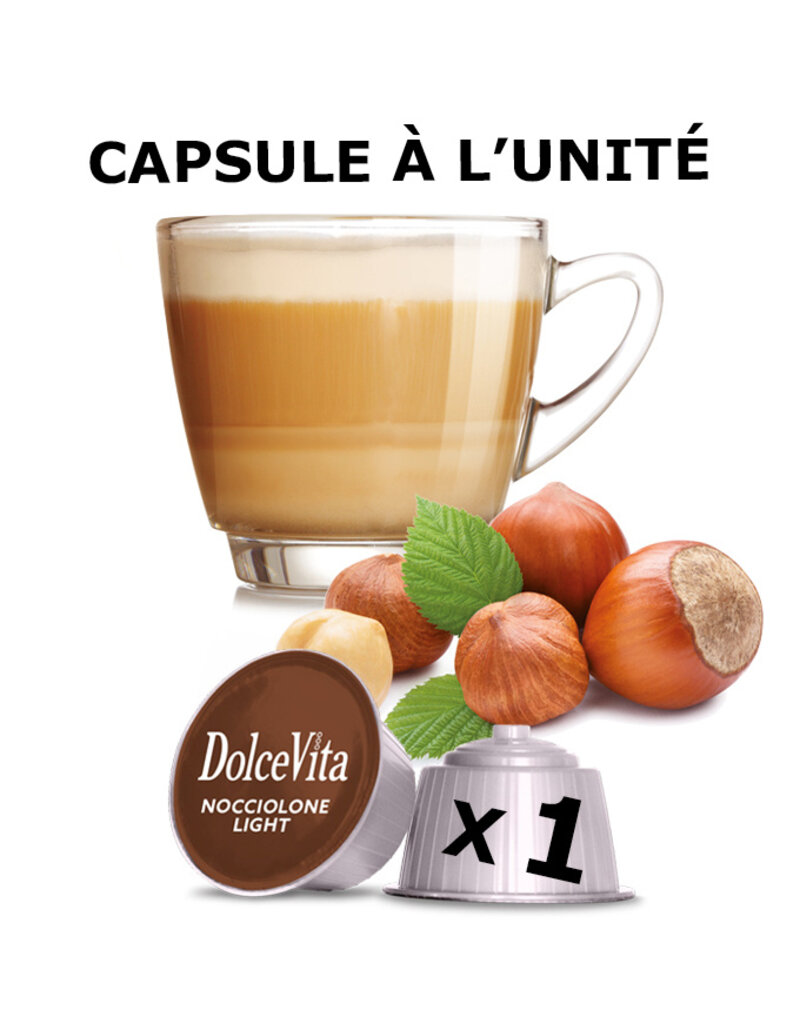 DolceVita 1 capsule DOLCE GUSTO - NOCCIOLONE LIGHT (Noisette light) - à l’unité DOLCE VITA