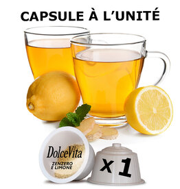 DolceVita 1 capsule DOLCE GUSTO - ZENZERO LIMONE (Tisane gingembre et citron) - à l'unité