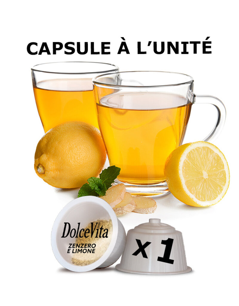 DolceVita 1 capsule DOLCE GUSTO - ZENZERO LIMONE (Tisane gingembre et citron) - à l'unité