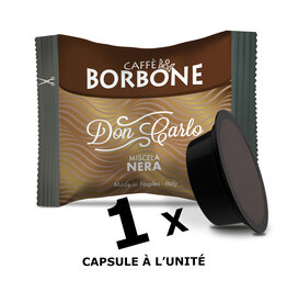 Caffè Borbone 1 capsule A MODO MIO - DON CARLO NERA - à l'unité BORBONE