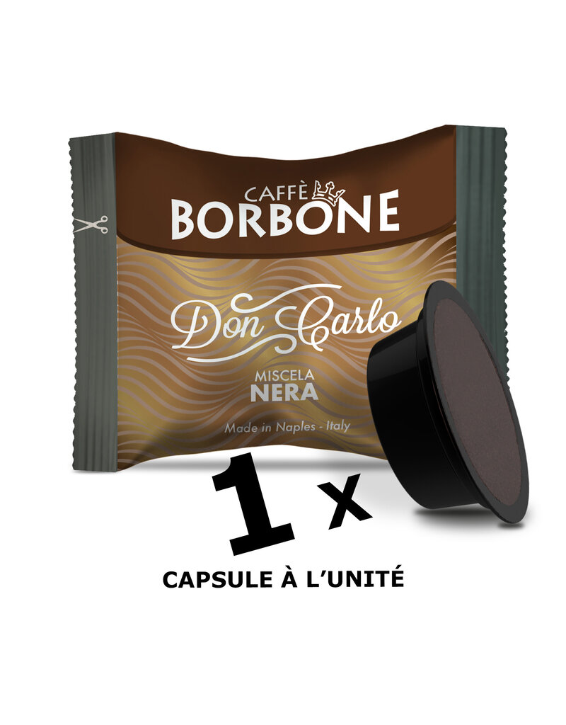 Caffè Borbone 1 capsule A MODO MIO - DON CARLO NERA - à l'unité BORBONE