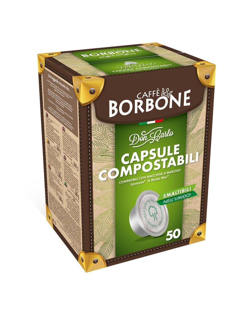 Caffè Borbone A MODO MIO - DON CARLO ROSSA - 50 capsules compostables BORBONE