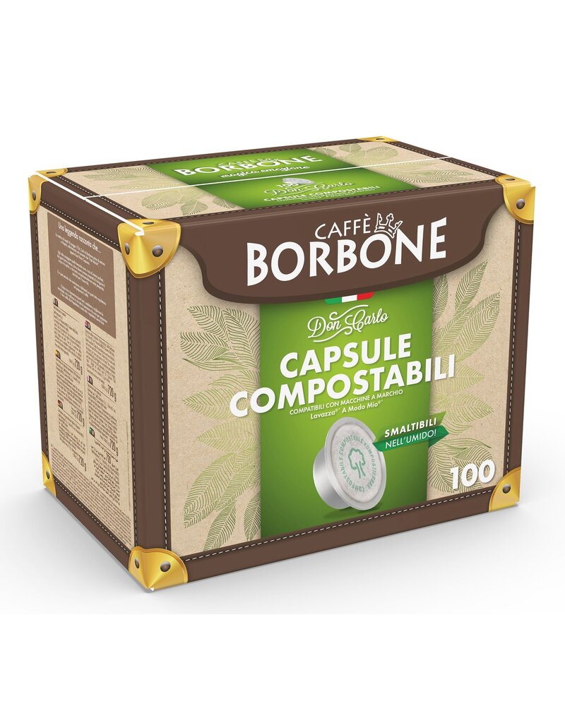 Caffè Borbone A MODO MIO - DON CARLO ROSSA - 100 capsules compostables BORBONE