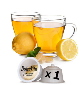 DolceVita 1 capsule DOLCE GUSTO - GEMBER CITROENINFUSIE (Zenzero e limone) - individueel DOLCE VITA