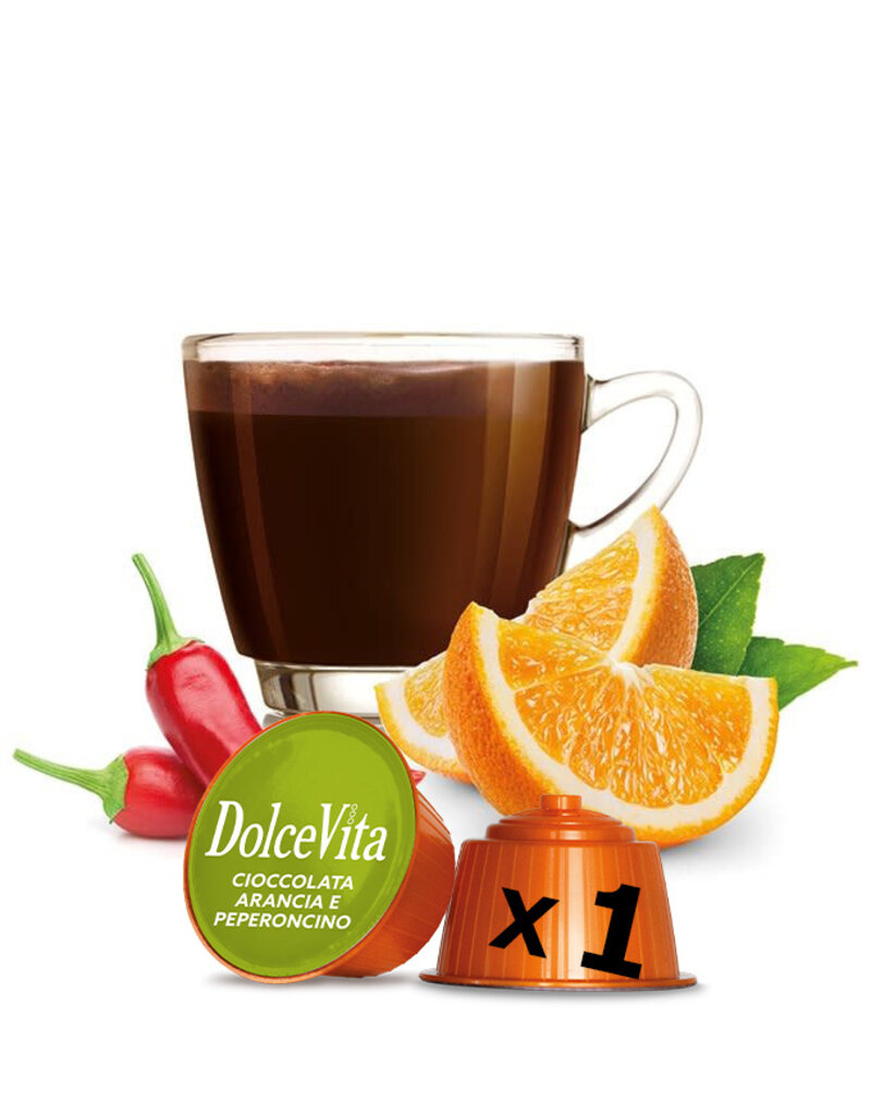 DolceVita 1 capsule DOLCE GUSTO - CIOCCOLATA ARANCIA E PEPERONCINO (Chocolat orange et piment) - à l’unité DOLCE VITA