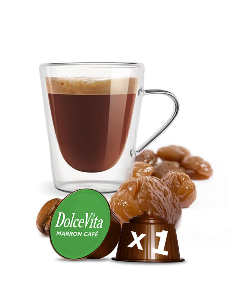 DolceVita 1 capsule DOLCE GUSTO - GEKONFIJTE KASTANJES (Marron café) - individueel DOLCE VITA