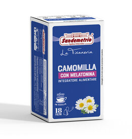 Sandemetrio THEEZAKJES - KAMILLE MET MELATONINE INFUSIE (Camomilla melatonina) - 18 theefilters SANDEMETRIO