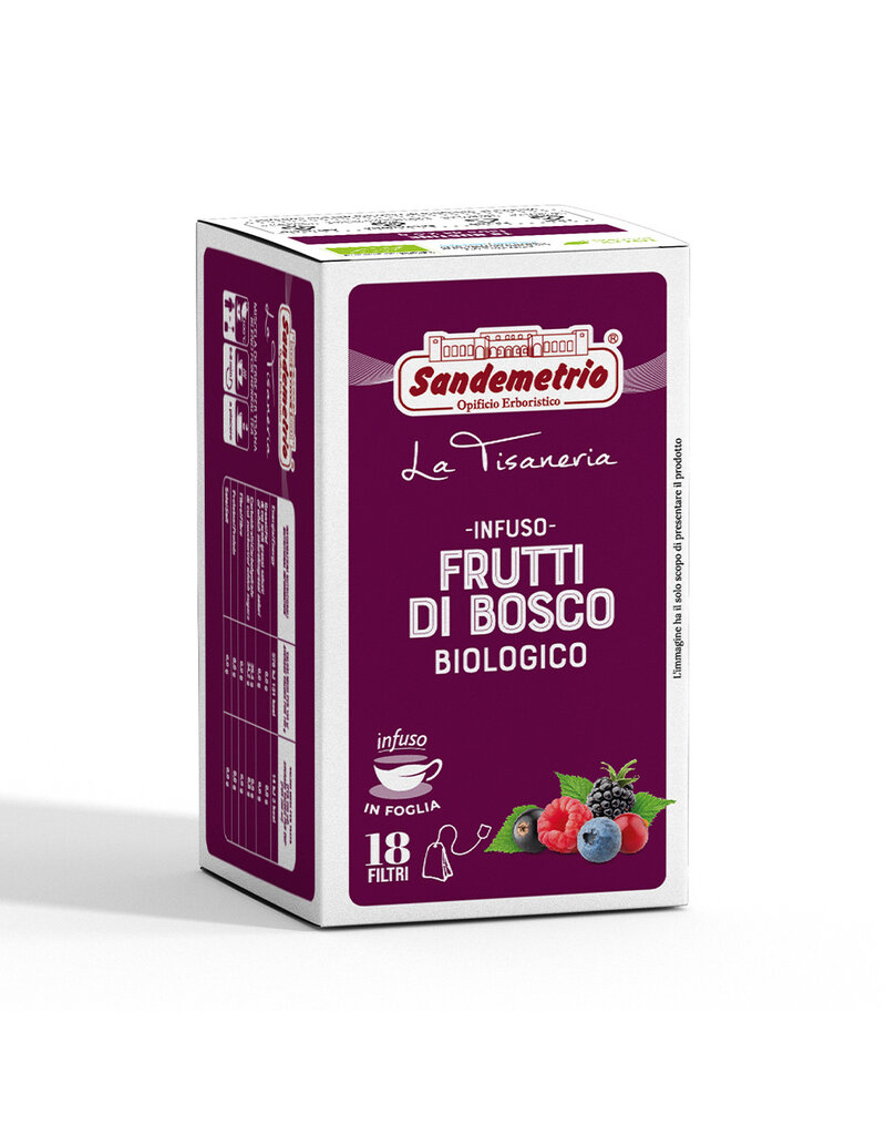 Sandemetrio SACHETS - FRUTTI DI BOSCO (Infusion fruits des bois) BIO - 18 filtres SANDEMETRIO