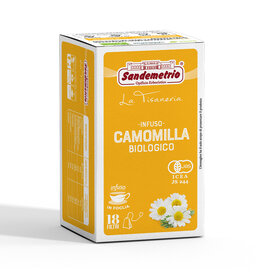 Sandemetrio THEEZAKJES - KAMILLE INFUSIE (Camomilla) BIOLOGISCH - 18 theefilters SANDEMETRIO