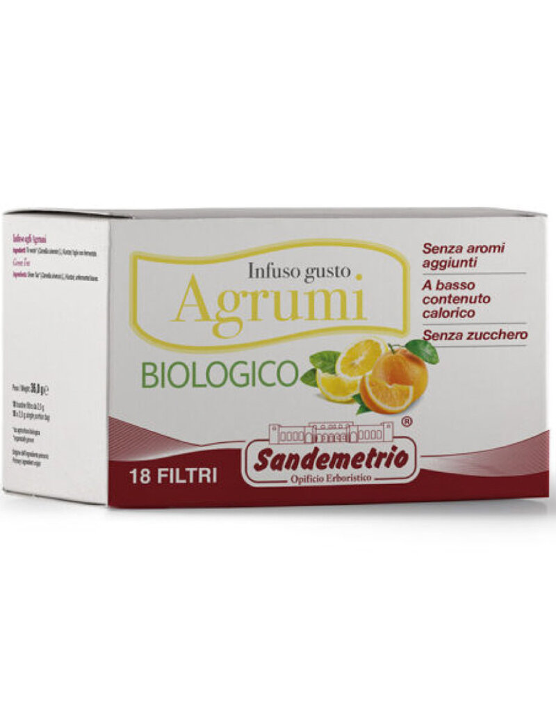 Sandemetrio SACHETS - AGRUMI (Infusion agrumes) BIO - 18 filtres SANDEMETRIO