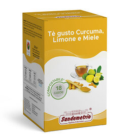 Sandemetrio ESE44 - KURKUMATHEE CITROEN EN HONING (Tè curcuma limone e miele) - 18 pads SANDEMETRIO