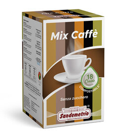 Sandemetrio ESE44 - VERSCHILENDE KOFFIE (Mix caffè) - 18 koffiepads SANDEMETRIO