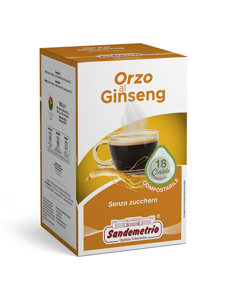 Sandemetrio ESE44 - GERST SUIKERVRIJE MET GINSENG (Orzo al ginseng) - 18 pads SANDEMETRIO