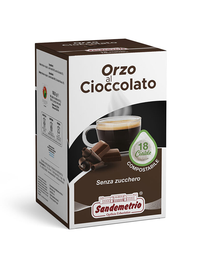 Sandemetrio ESE44 - GERST SUIKERVRIJE MET CHOCOLADE (Orzo al cioccolato) - 18 pads SANDEMETRIO