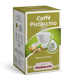 Sandemetrio ESE44 - KOFFIE MET PISTACHE (Caffè al pistacchio) - 18 koffiepads SANDEMETRIO