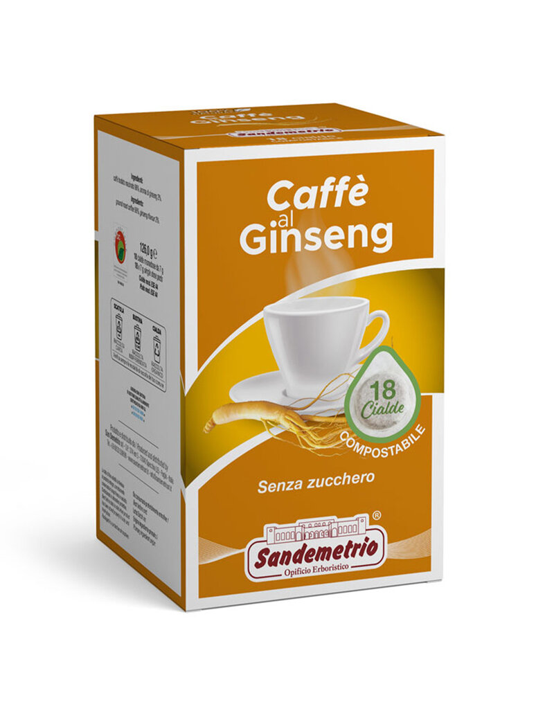 Sandemetrio ESE44 - GINSENGKOFFIE (Caffè al ginseng) - 18 koffiepads SANDEMETRIO