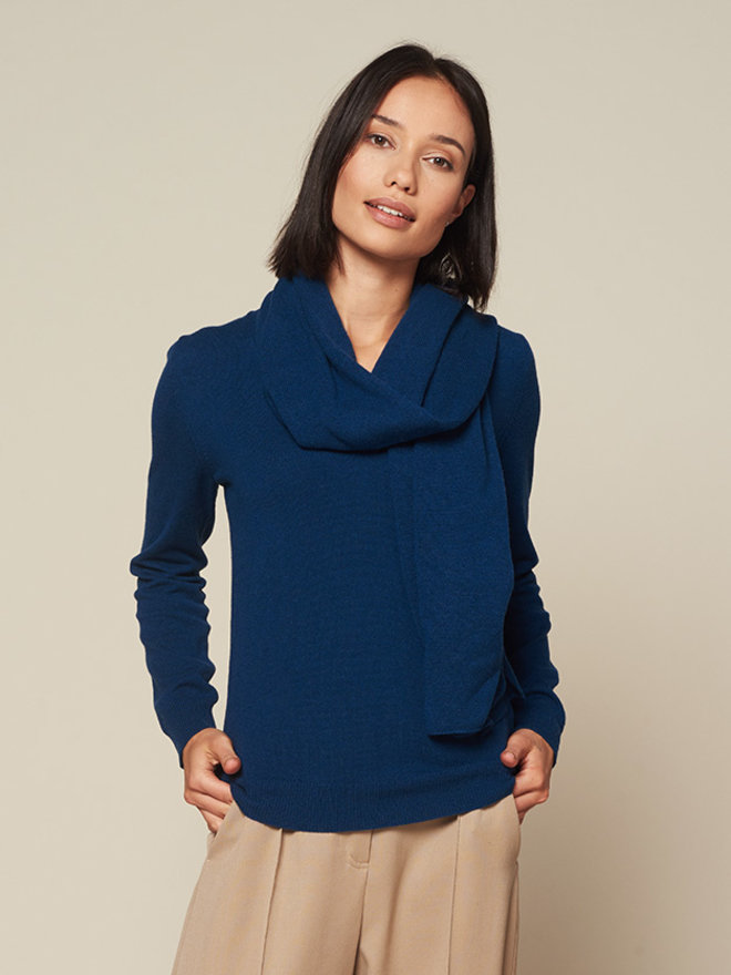 electric blue cashmere jumper