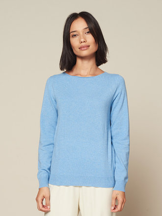 electric blue cashmere jumper