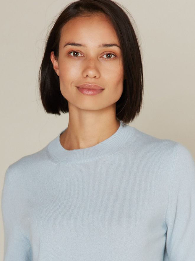 electric blue cashmere jumper