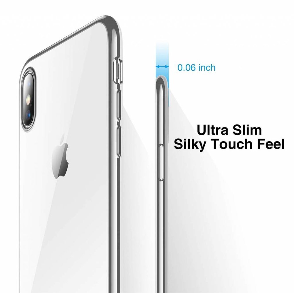 ShieldCase® ShieldCase Ultra thin iPhone X / Xs case transparant silicone ShieldCase® ShieldCase Ultra thin iPhone X / Xs case transparant silicone