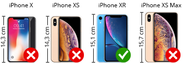 iPhone Xr hoesje maten