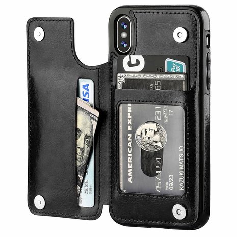 ShieldCase® ShieldCase Wallet Case iPhone X / Xs (zwart) ShieldCase® ShieldCase Wallet Case iPhone X / Xs (zwart)