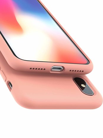 ShieldCase® Shieldcase Silicone case iPhone Xs Max (roze)