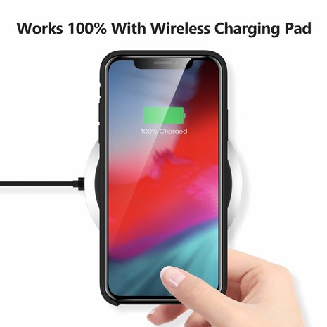 ShieldCase® Siliconen case iPhone X / Xs (zwart)