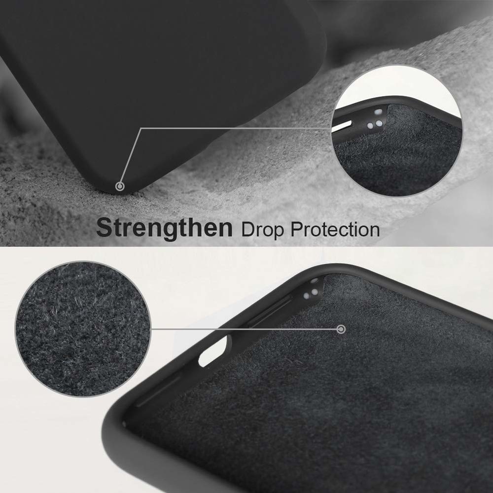 ShieldCase® Siliconen case iPhone X / Xs (zwart)