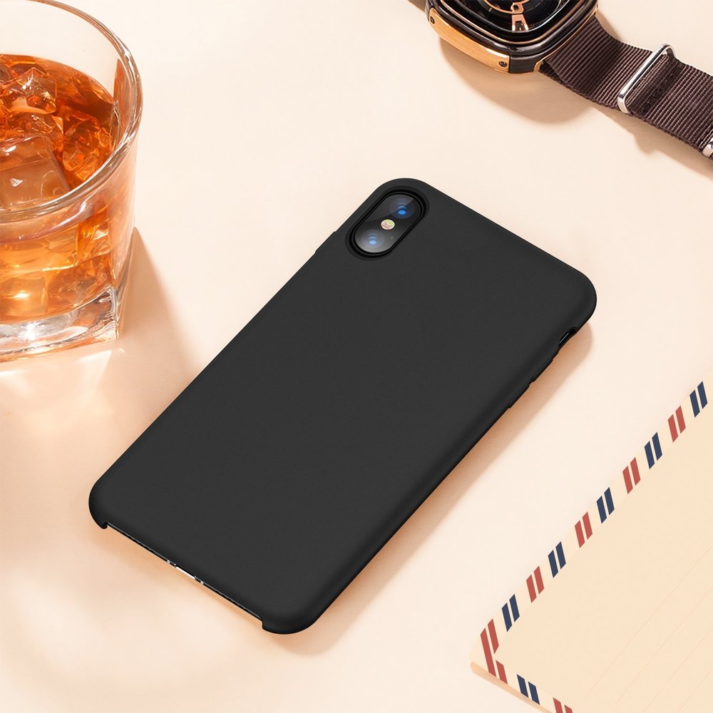 ShieldCase® Siliconen case iPhone X / Xs (zwart)