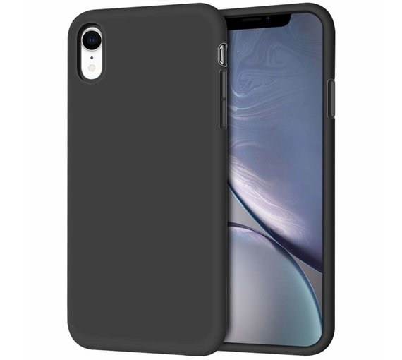 Flip case iPhone Xr zwart leer