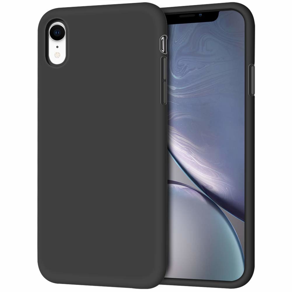 Silicone case iPhone Xr (zwart) PhoneFactory