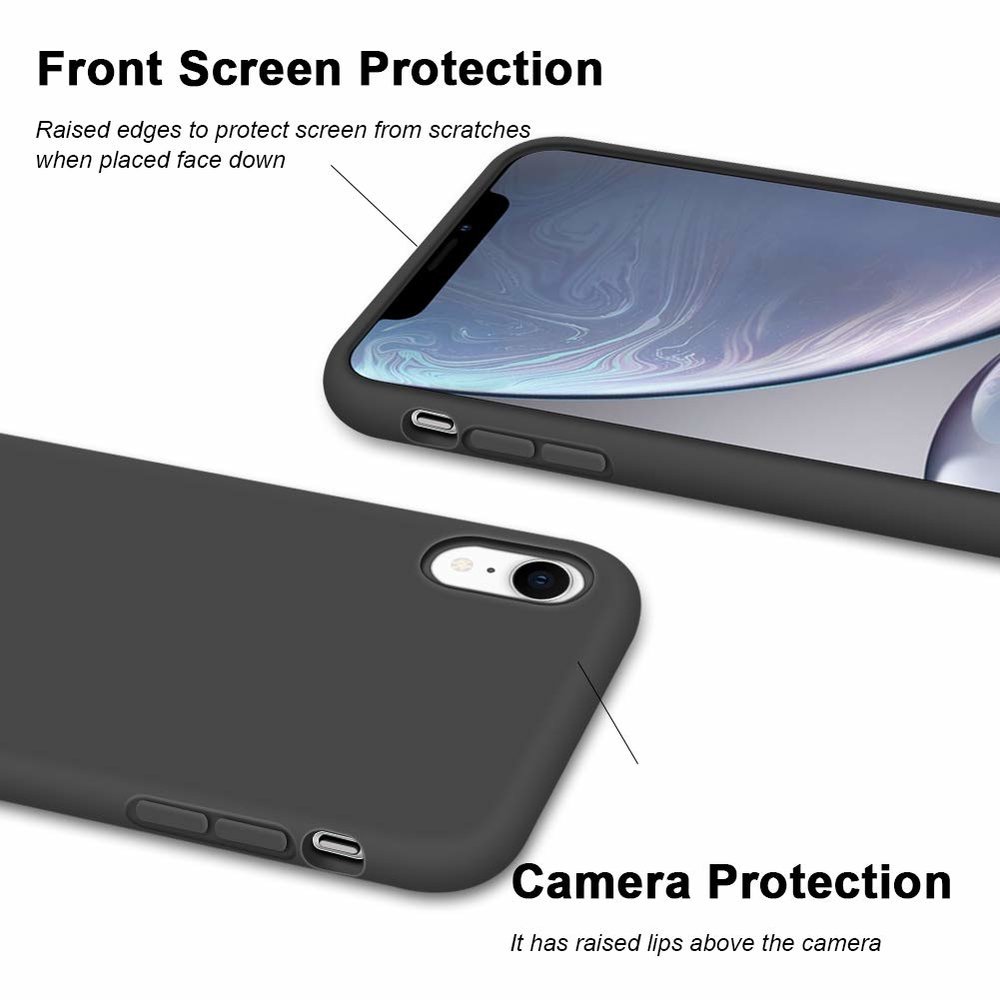 ShieldCase® Shieldcase Silicone case iPhone Xr (zwart)