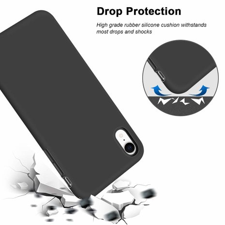 ShieldCase® Shieldcase Silicone case iPhone Xr (zwart)
