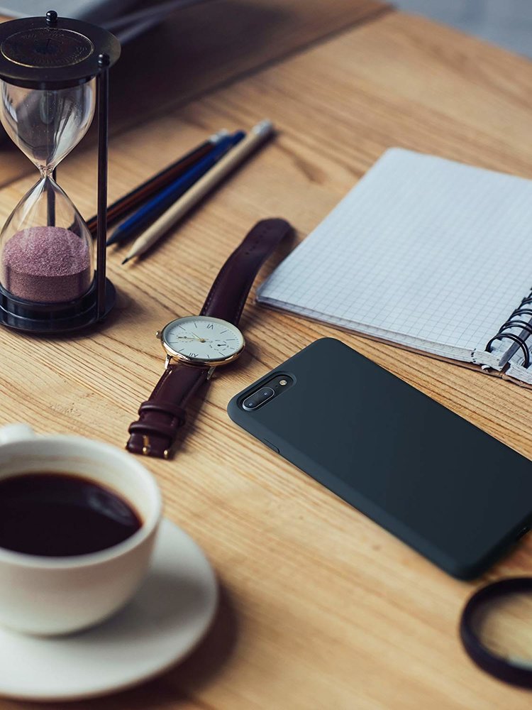 ShieldCase® Shieldcase Silicone case iPhone 8 Plus / 7 Plus (zwart)