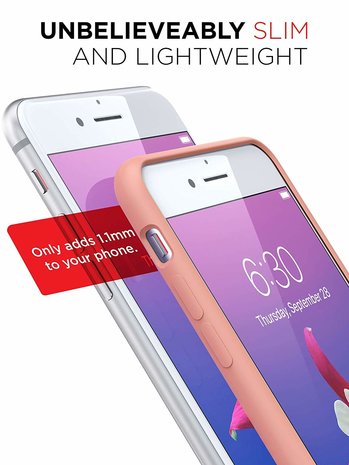 ShieldCase® Shieldcase Silicone case iPhone 8 Plus / 7 Plus (roze)