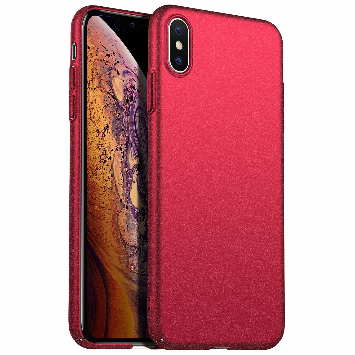 iPhone Xs Max ultra thin case (rood) PhoneFactory