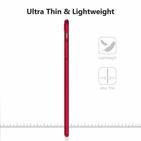 ShieldCase® Shieldcase iPhone 7 / 8 ultra thin case (rood) ShieldCase® Shieldcase iPhone 7 / 8 ultra thin case (rood)