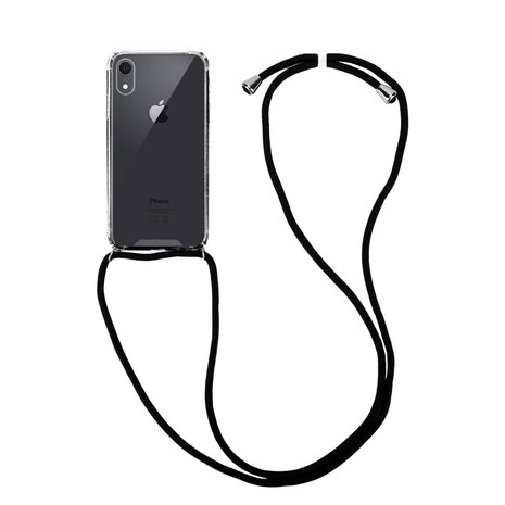 ShieldCase® ShieldCase Shock hoesje met zwart koord iPhone Xr + gratis glazen Screenprotector