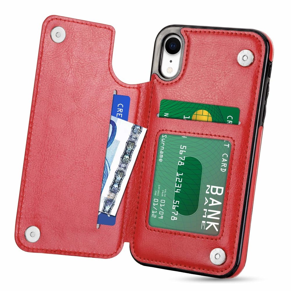 ShieldCase® ShieldCase Wallet Case iPhone Xr (rood) ShieldCase® ShieldCase Wallet Case iPhone Xr (rood)