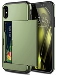 ShieldCase® ShieldCase Kaarthouder case met slide iPhone  X / Xs (groen)