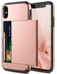 ShieldCase® ShieldCase Kaarthouder case met slide iPhone  X / Xs (rosÃ© goud)