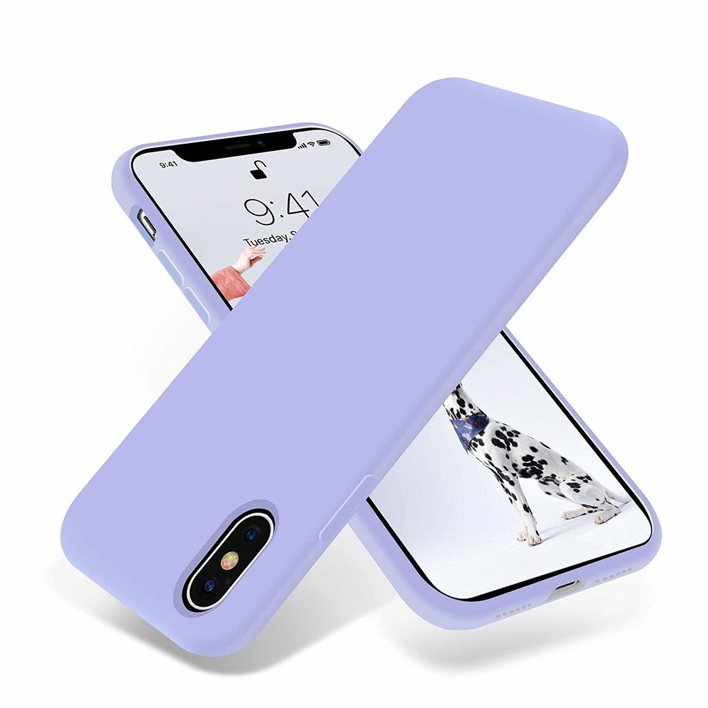 overal achter expositie Silicone case iPhone X / Xs (paars) - Phone-Factory